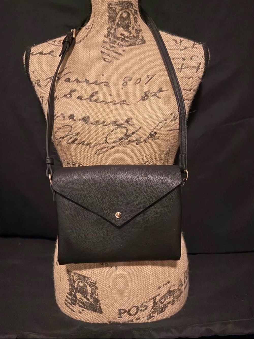 Lucky Brand Black Envelope Crossbody Bag